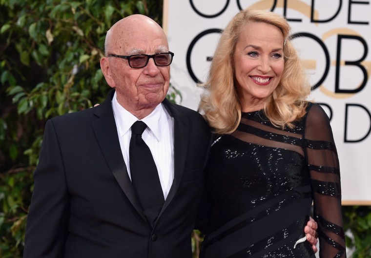 Image: Rupert Murdoch and Jerry Hall