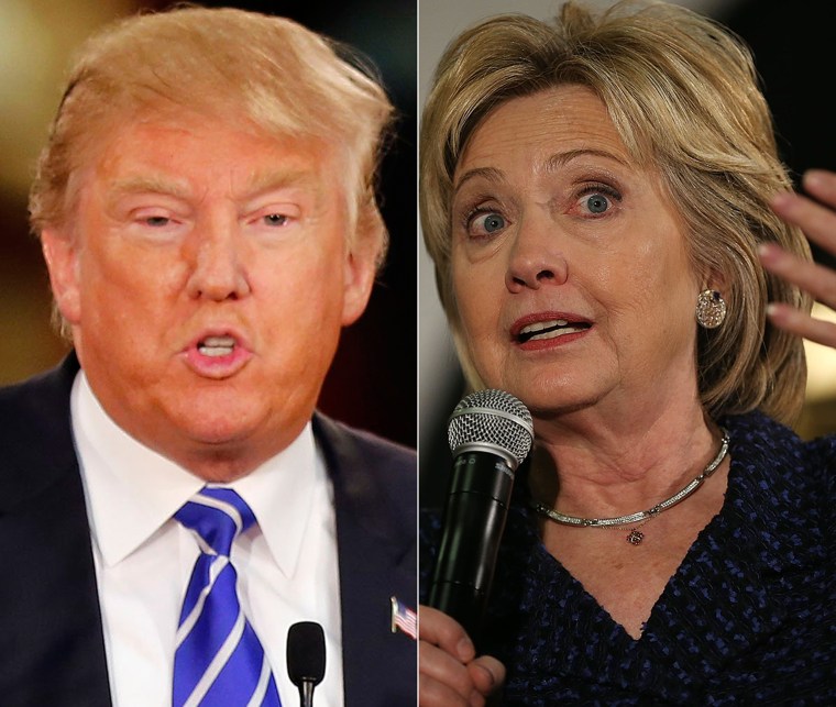 Image: Presidential candidates Donald Trump and Hillary Clinton