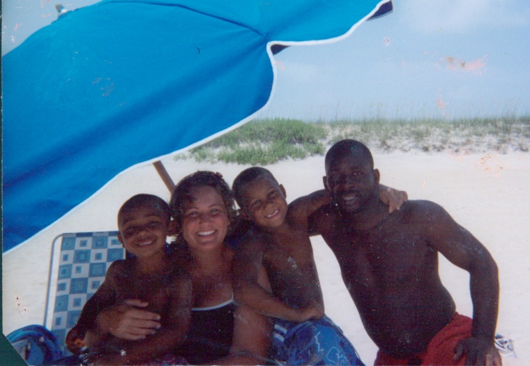 The Armstead family: Joseph, Kristina, older brother Tripp and dad Cliff.
