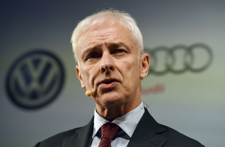 Image: Volkswagen chief executive Matthias Mueller