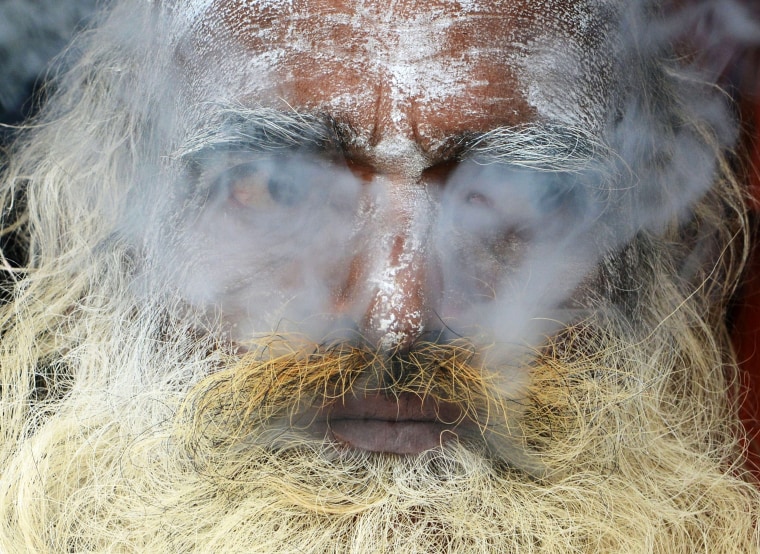 Image: TOPSHOT-INDIA-RELIGION-HINDUISM-GANGASAGAR