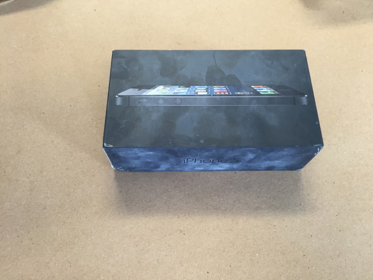 This iPhone box was found at the scene of the 2013 shooting of Cedrick Chatman. Police said they thought Chatman had a gun.