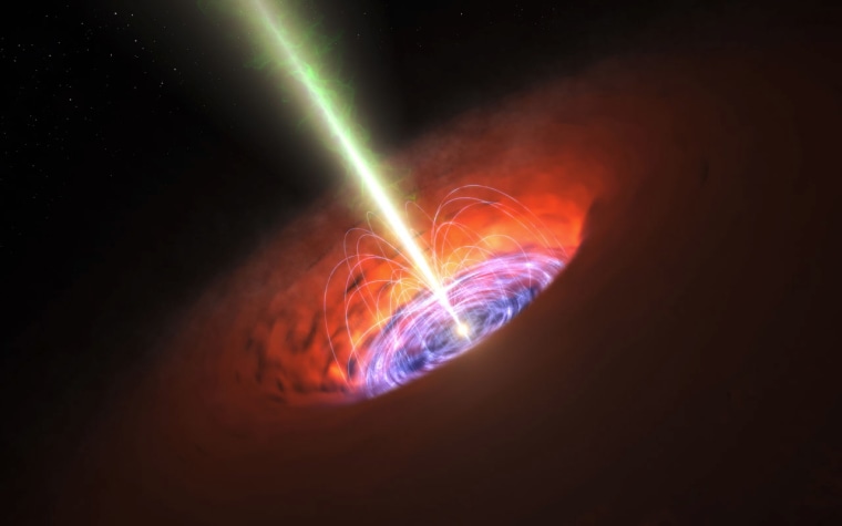 Image: Artist’s impression of surroundings of a supermassive black hole