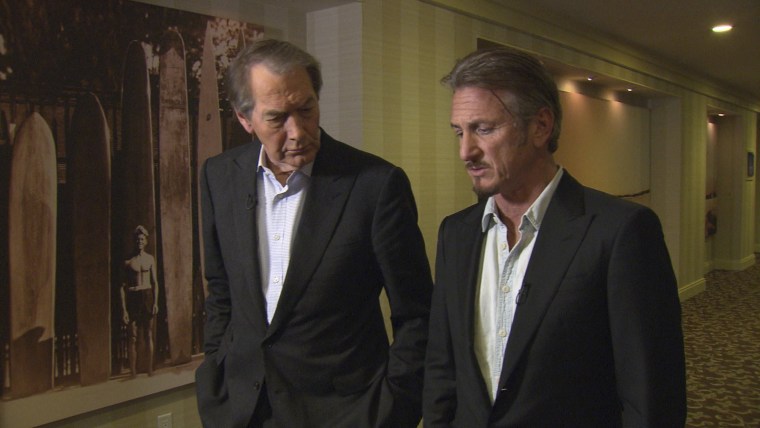Image: Sean Penn and "60 Minutes" host Charlie Rose