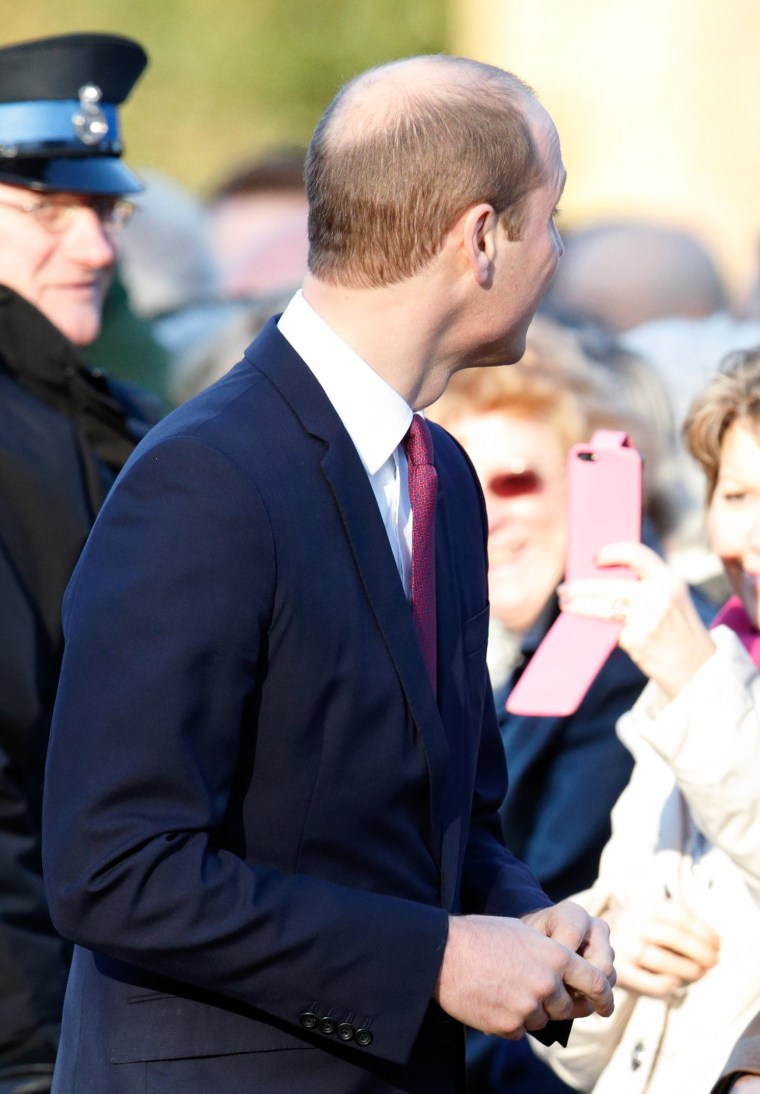 A photo of Prince William and his new haircut