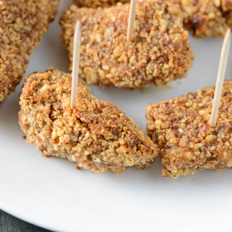 Honey Roasted Almond Crusted Chicken Bites by TODAY Food Club member Baked by an Introvert