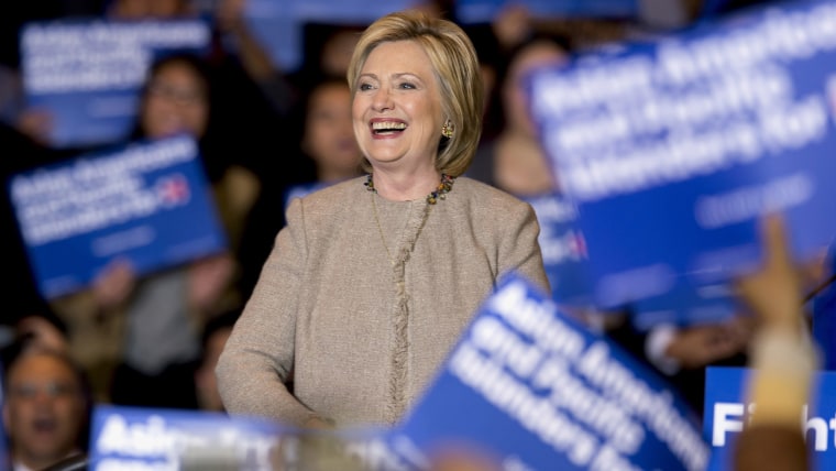 Image: Hillary Clinton Campaigns In San Gabriel