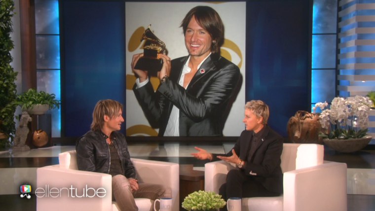 Keith Urban is one proud son to his late father, as he told Ellen DeGeneres.