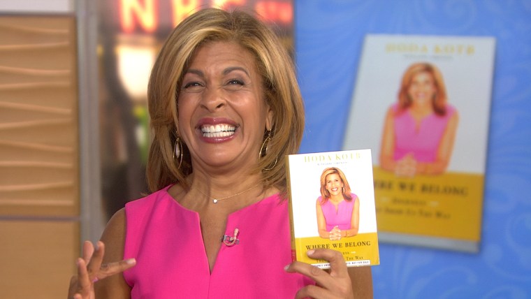 Hoda promoting her new book.