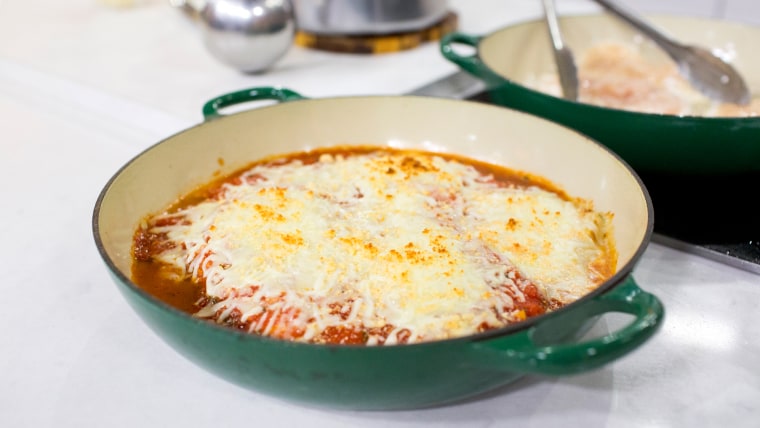 Katie Lee makes a healthier version of a classic chicken Parmesan