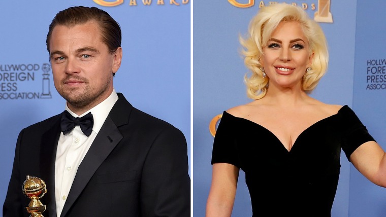 Leonardo DiCaprio and Lady Gaga