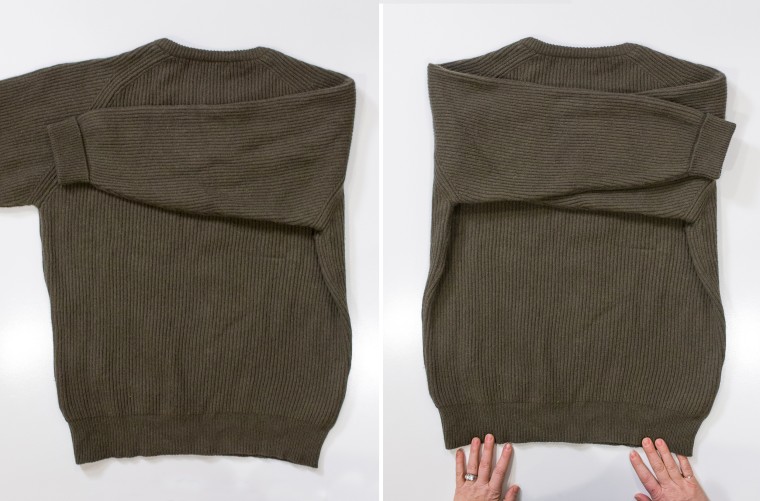 Stay organized: How to fold a chunky sweater