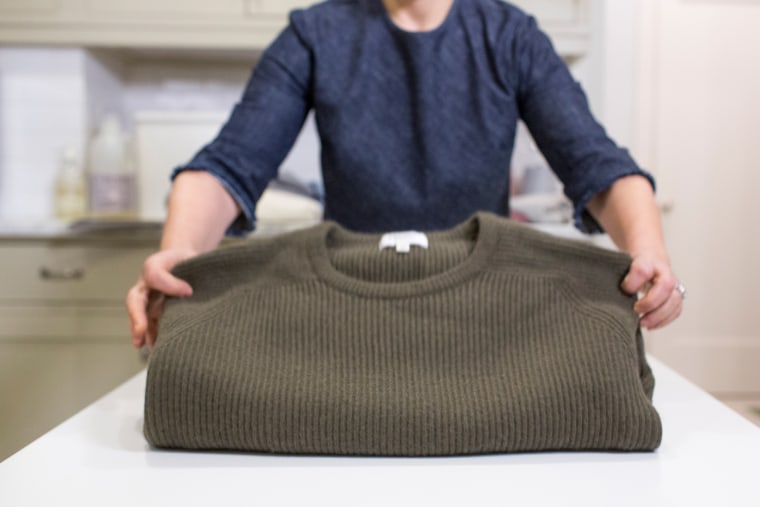 Stay organized: How to fold a chunky sweater