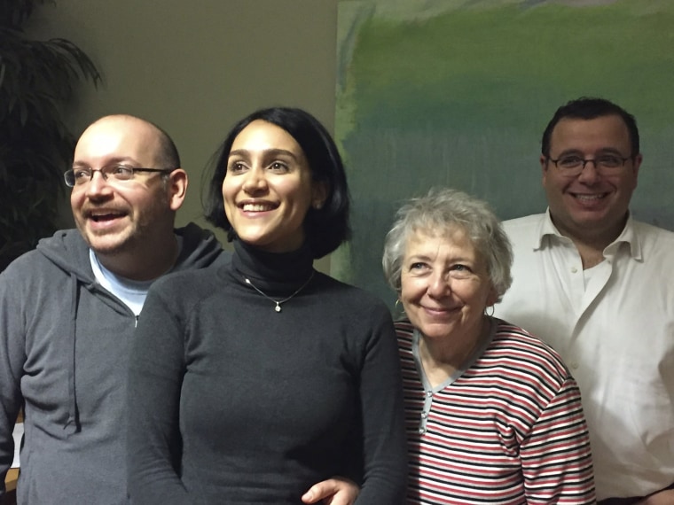 Image: Jason Rezaian with his family in Germany