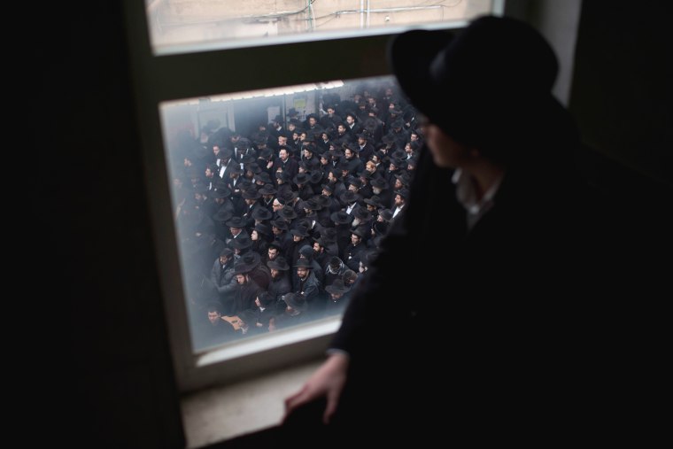 Image: Rabbi Rafael Shmuelevitz funeral in Jerusalem