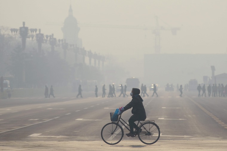 Image: Smog in Beijing on Dec. 21, 2015