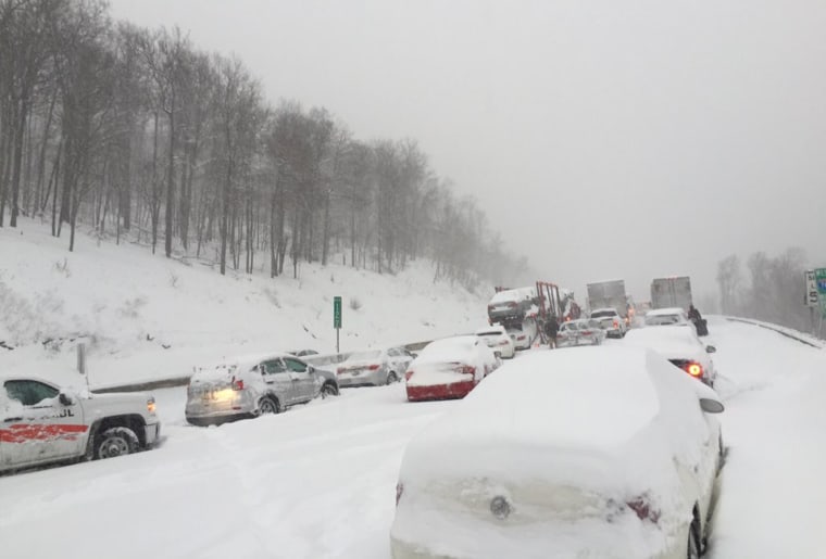 Interstate 76 in western Pennsylvania on Jan. 23, 2016.