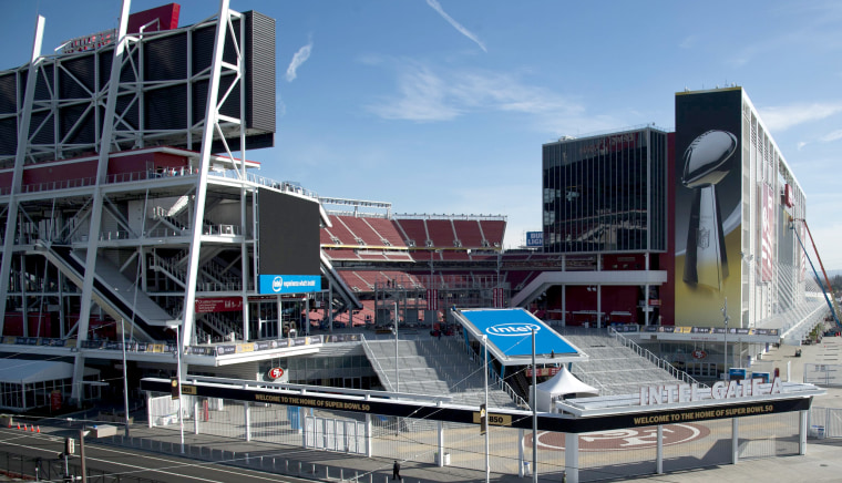 Image: Super Bowl 50 preparations at Levi's Stadium