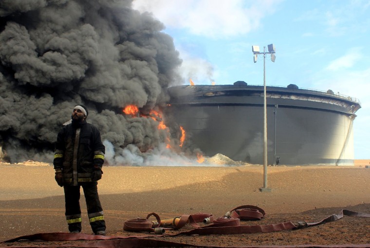 Image: Libyan fireman