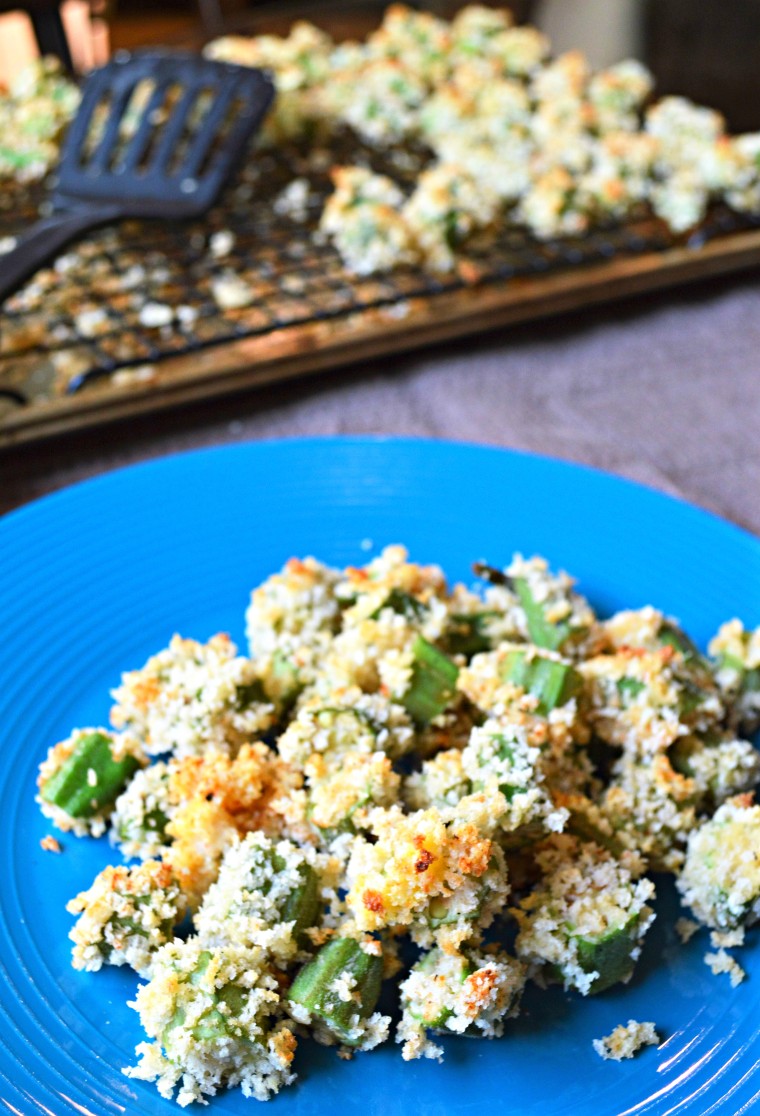 Oven-baked crunchy okra recipe by TODAY Food Club member Julie from The Healthy Home Cook