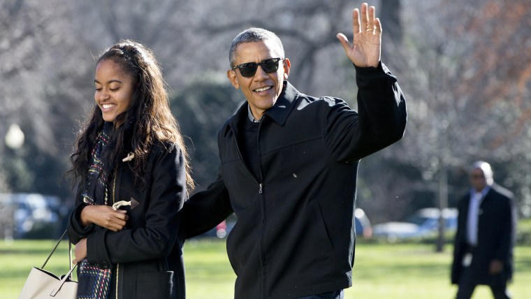 Image: Barack Obama, Malia Obama