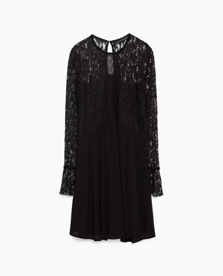 Zara black lace dress