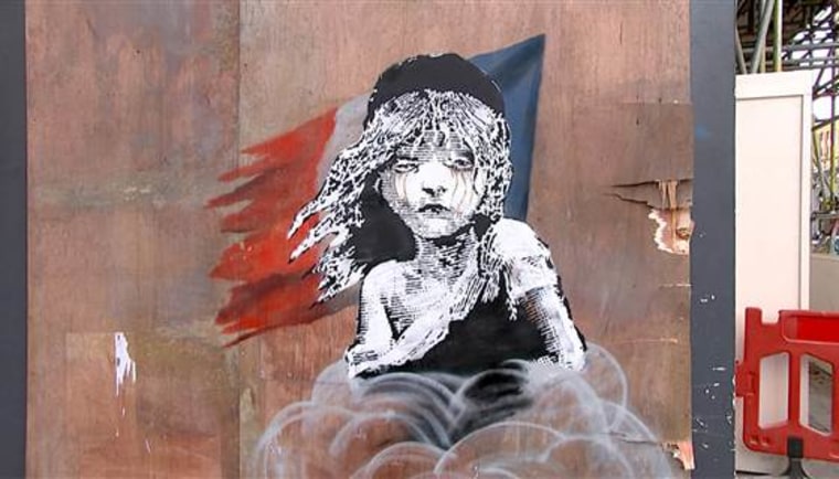 Image: Banksy mural.