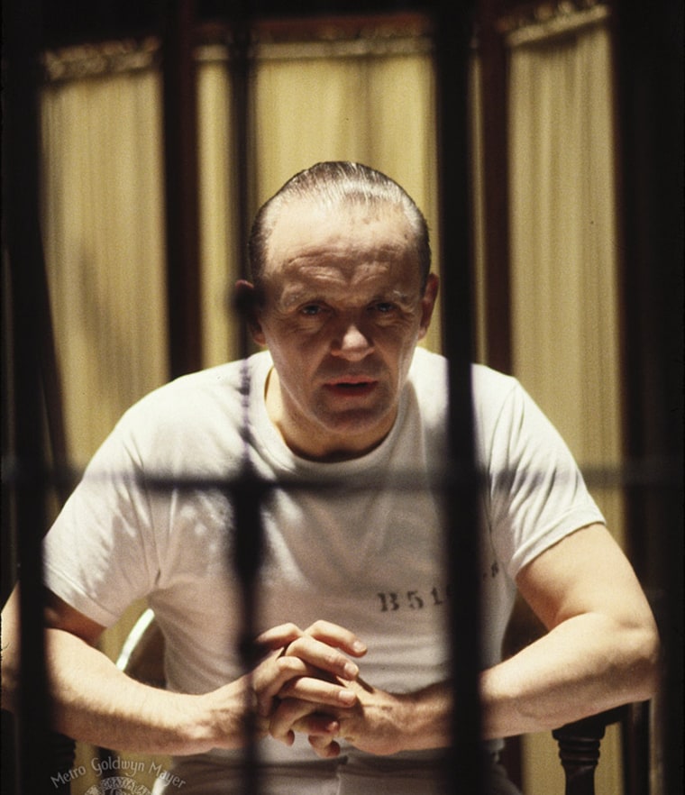Hannibal Lecter, played by Anthony Hopkins, from “Silence of the Lambs.”