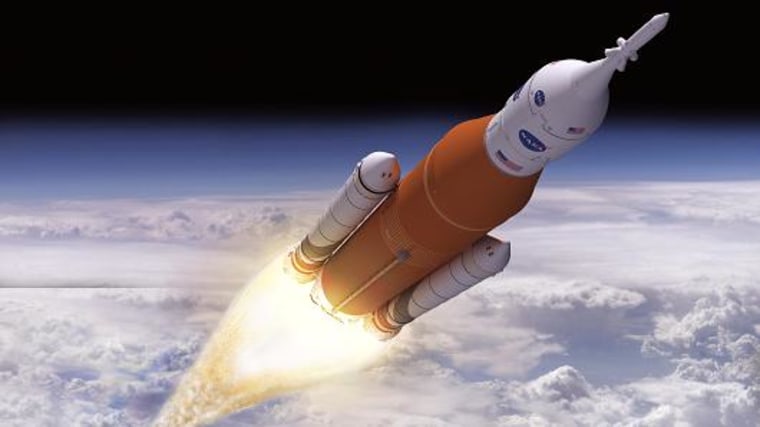 Image: Artist's rendering of Boeing's Space Launch System