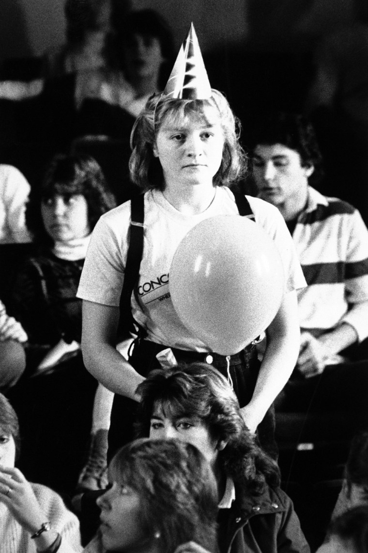 Image: Carina Dolcino is stunned by the news that the space shuttle exploded