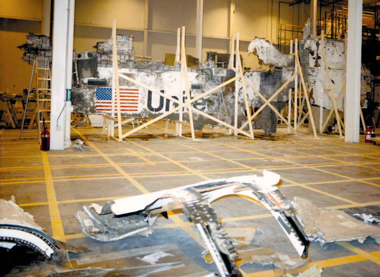 Image: Search and recovery teams located pieces of both the left and right sidewall of the shuttle Challenge