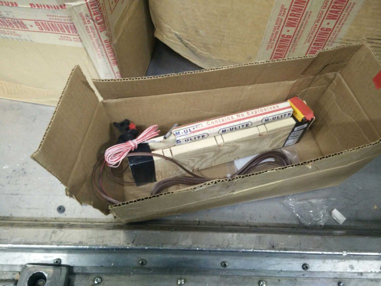 Image: Device found by FedEx workers