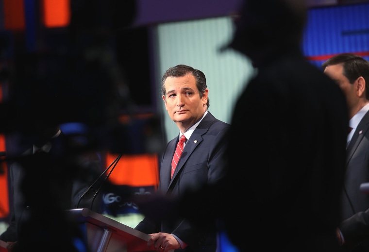 Image: Republican Presidential Candidates Debate In Iowa Days Before State's Caucus