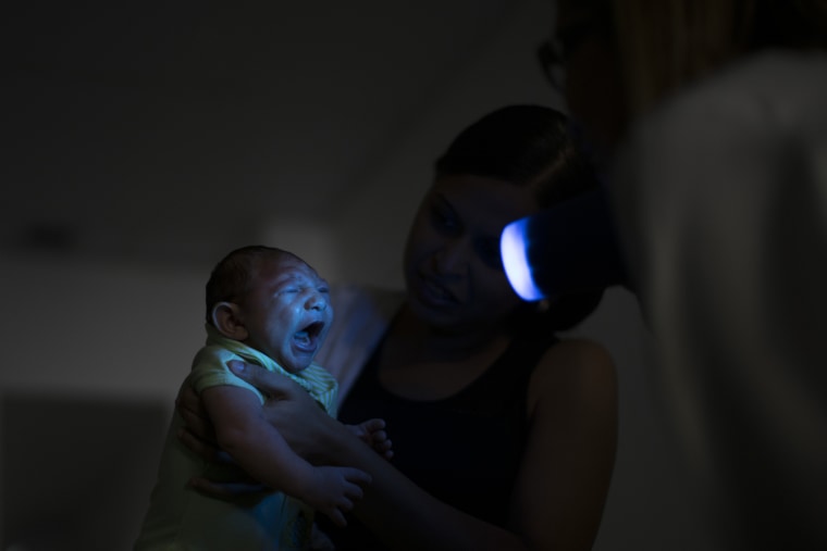 Image: Zika Baby Blue Light