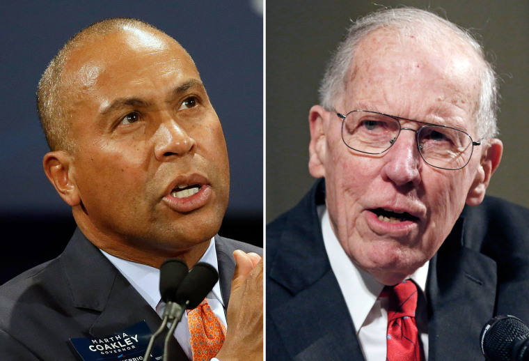 Image: Former Massachusetts Gov. Deval Patrick; Former Mississippi Gov. William Winter