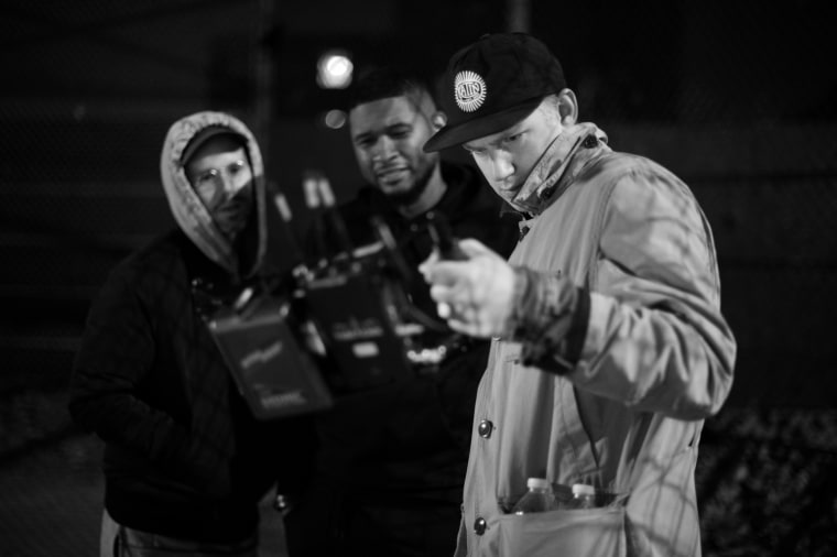 Daniel Arsham, Usher and Ben Louis Nicholas.