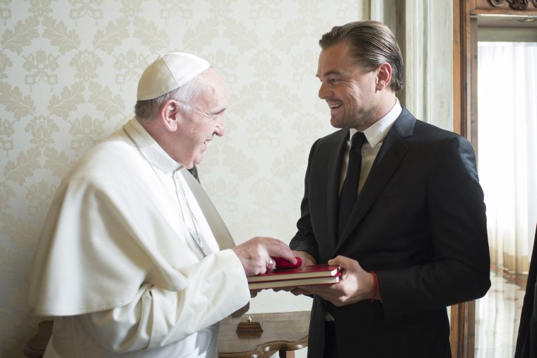 Image: Pope Francis receives Leonardo DiCaprio