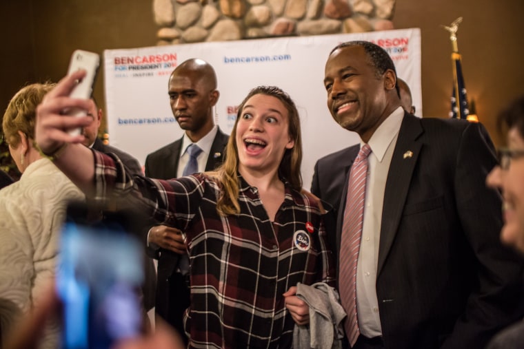 Image: Ben Carson Campaigns In Iowa