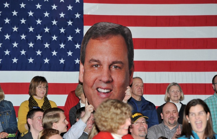 Image: Chris Christie Campaigns In Iowa