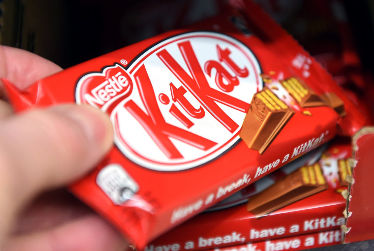 Image: Nestle looses bid to reigster the shape of its four-finger Kit Kat as a trademark.
