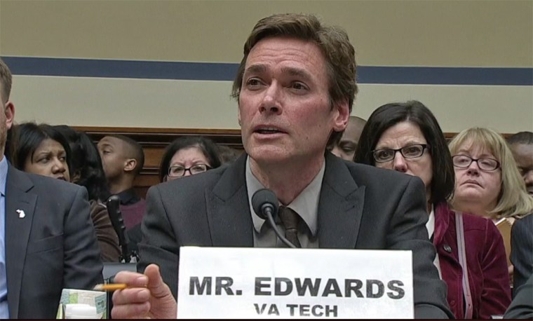 Marc Edwards, a professor at Virginia Tech, speaks at a House hearing about the Flint water crisis on Feb. 3.