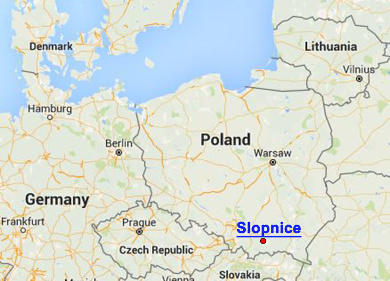 Image: Slopnice Map