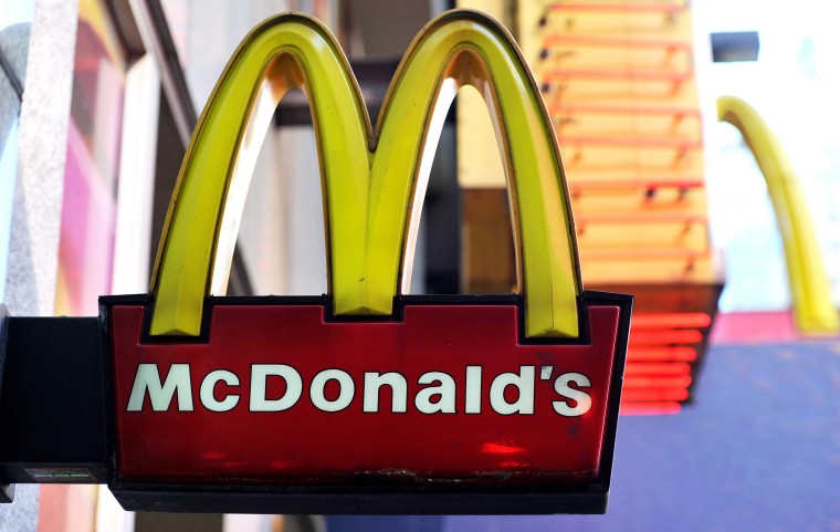 Image: A McDonald's fast food restaurant sign