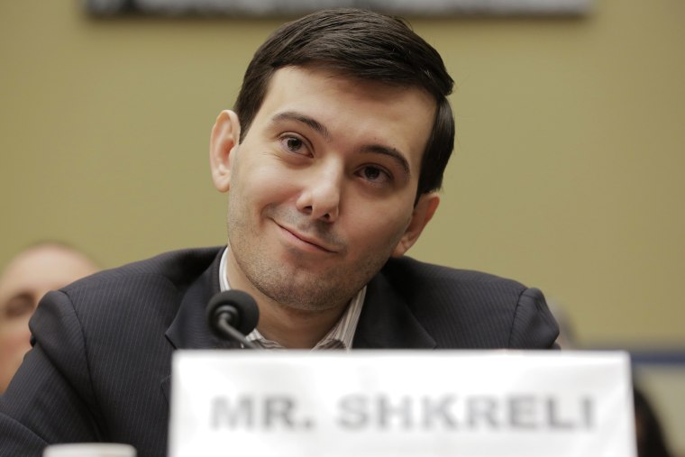 Image: Martin Shkreli, former CEO of Turing Pharmaceuticals LLC, prepares to testify before a House Oversight and Government Reform hearing on \"Developments in the Prescription Drug Market Oversight\" on Capitol Hill in Washington