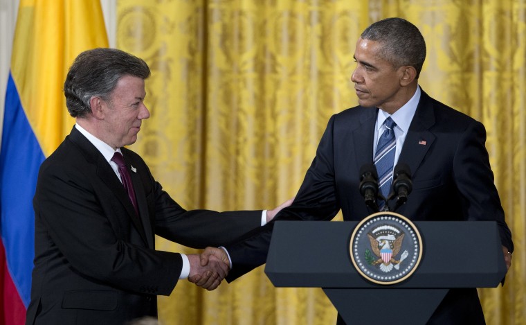 Image: Barack Obama, Juan Manuel Santos