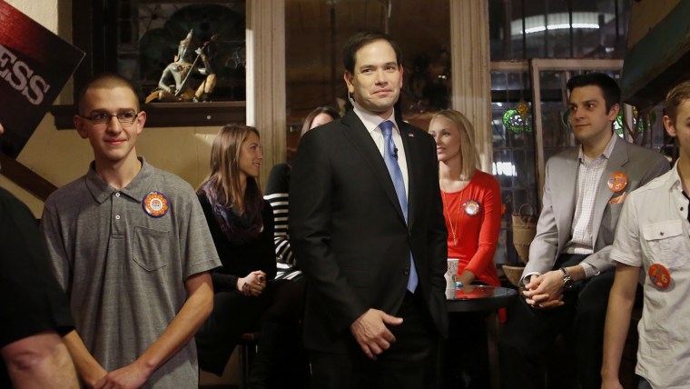 Marco Rubio visits the TODAY set in Des Moines, Iowa.