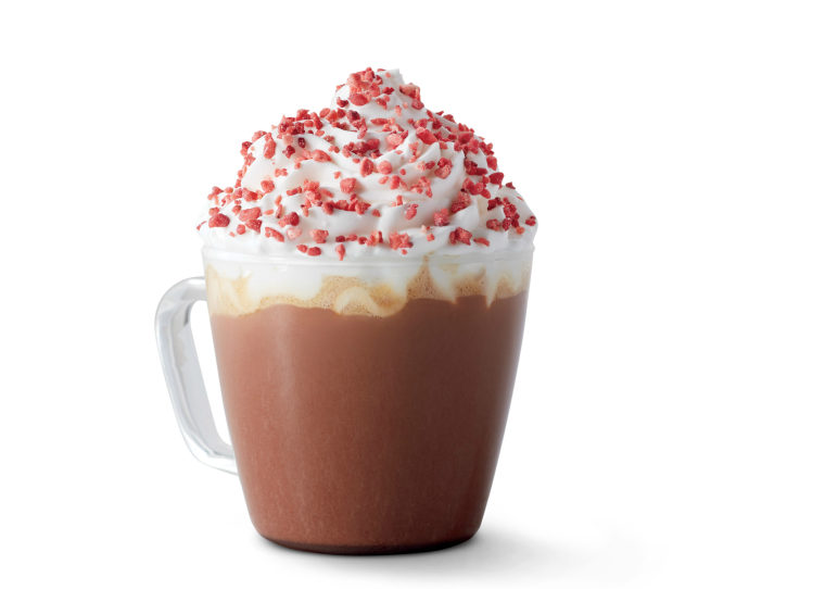 Strawberry Red Velvet Mocha, available at Starbucks stores in China and Asia Pacific