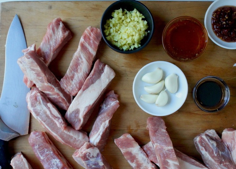 Slow Cooker Chinese Spareribs: Gather the ingredients