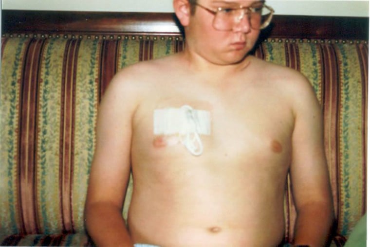 Sean Swarner at age 13, when he was diagnosed with cancer for the first time.