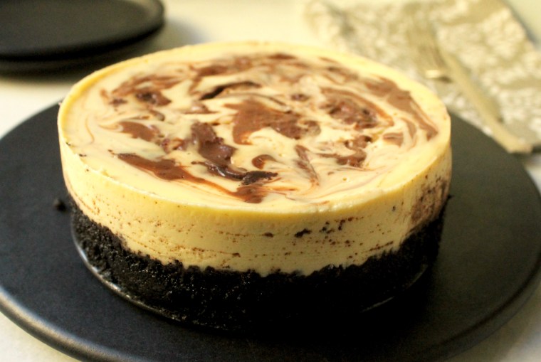 Slow Cooker Marble Cheesecake